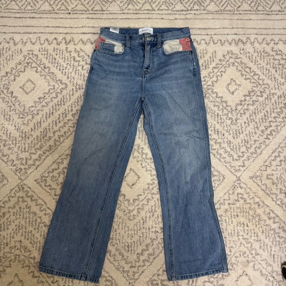 Current/Elliott Blue Straight Leg Jeans - Picture 1 of 3